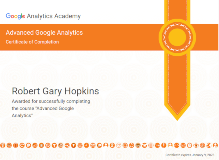 Google Advanced Award